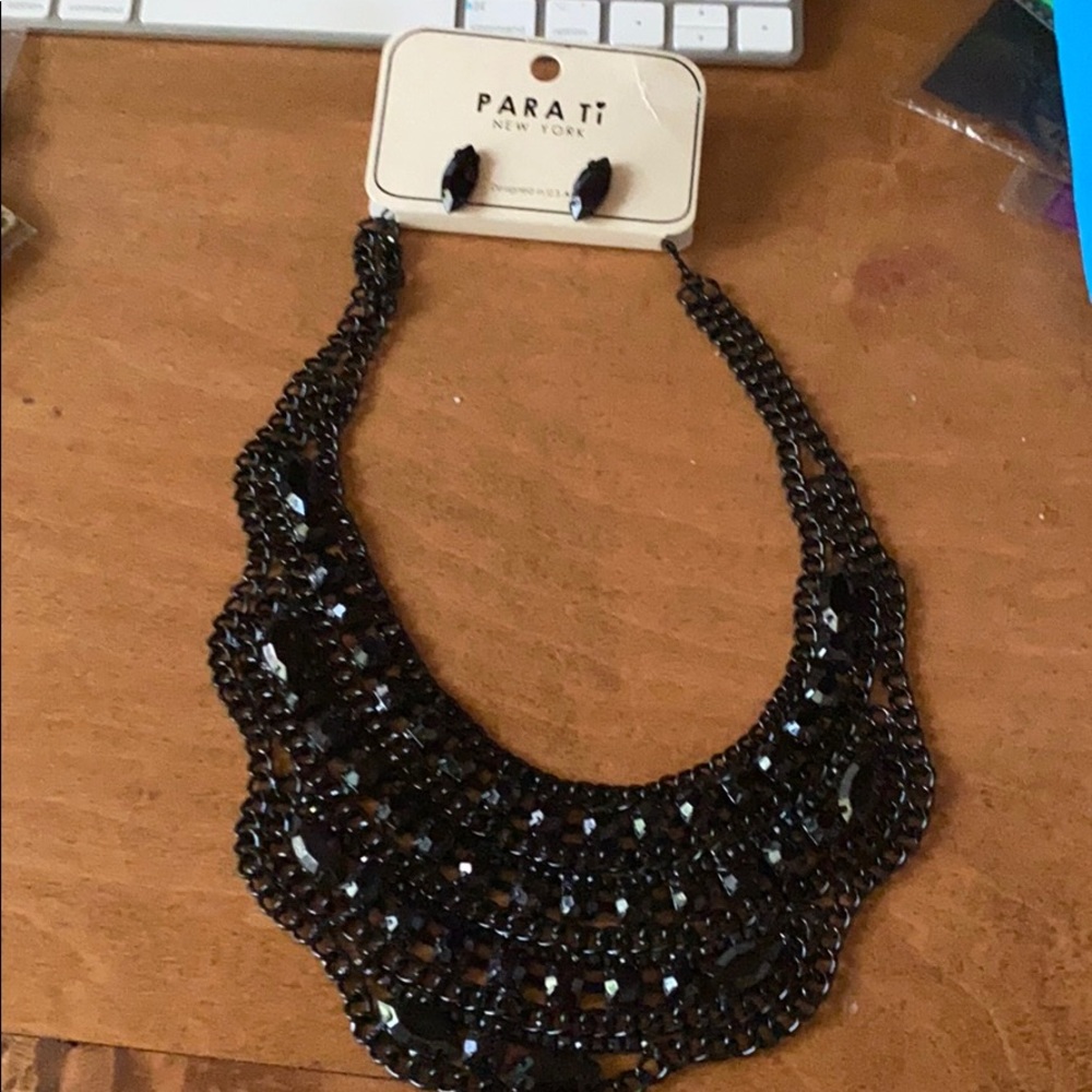 Necklace and earrings